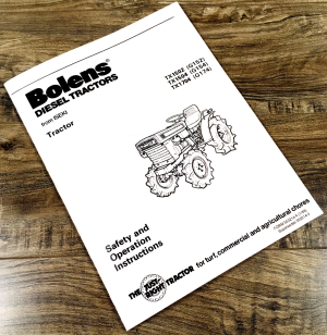 Iseki TX1502 TX1504 TX1704 Bolens G152 G154 G174 Tractor Operators Manual Owners