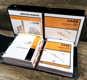 Case 1070 Tractor Service Manual Parts Catalog Set Repair Shop SN 8675001-Up