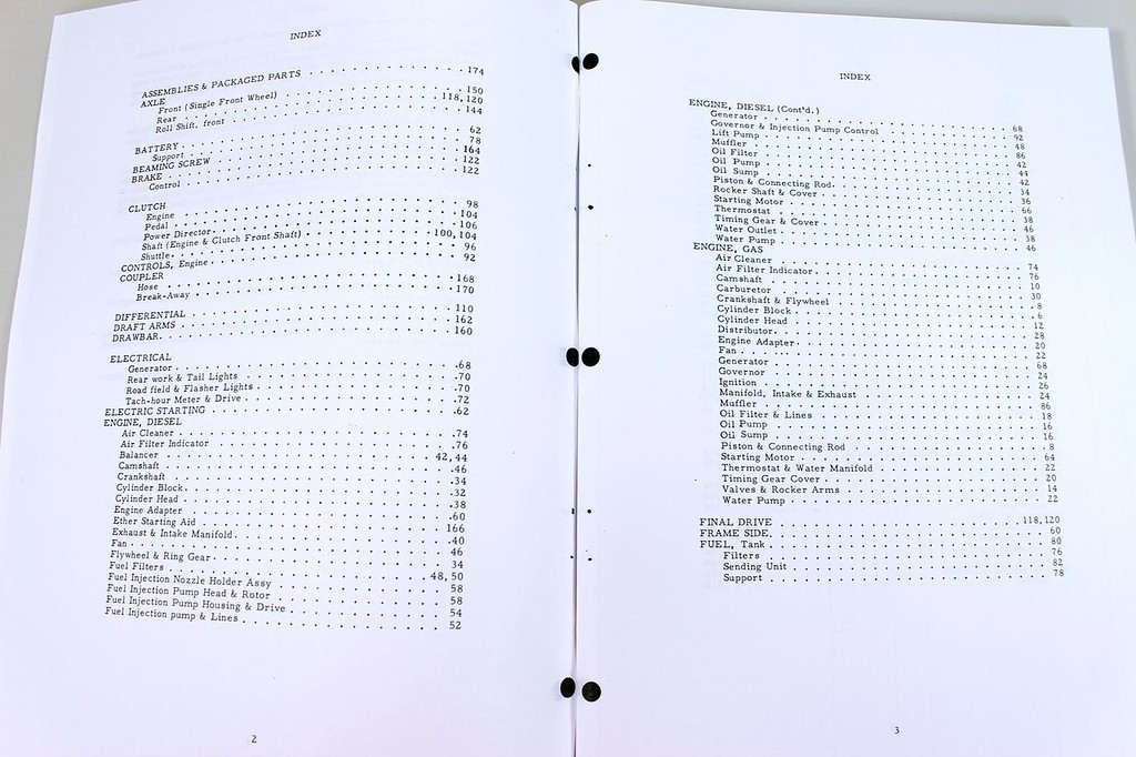 Allis Chalmers One Seventy Tractor Parts Catalog Manual Exploded Views Assembly - Image 2