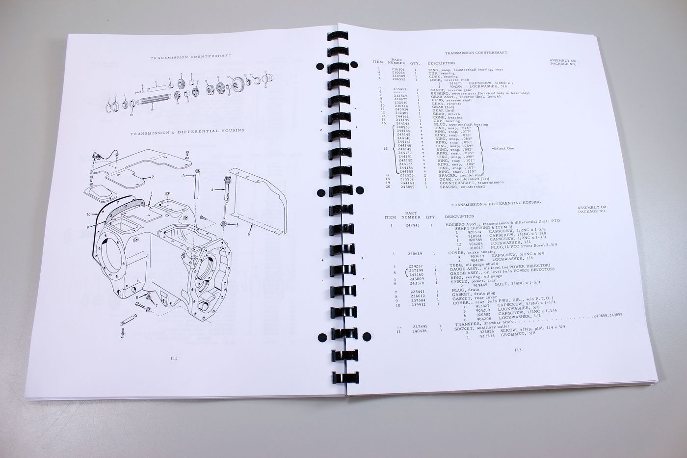Allis Chalmers One Seventy Tractor Parts Catalog Manual Exploded Views Assembly - Image 8