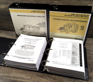 2 1/2 Ton 6X6 Truck M109A3 Shop Van Truck Service Parts Manual Set Repair Shop