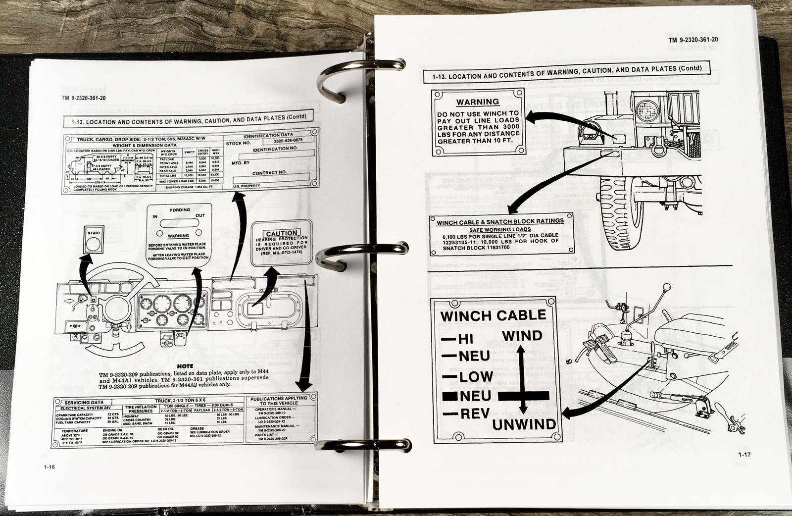 2 1/2 Ton 6X6 Truck M185A3 Trucks Service Parts Manual Set Repair Workshop - Image 5