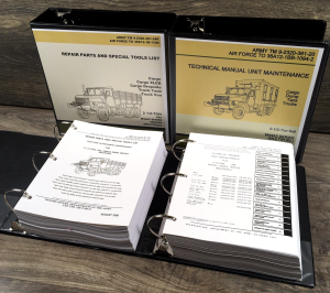 2 1/2 Ton 6X6 Truck M44A2 Series Trucks Service Parts Manual Set Repair Workshop