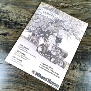 Wheel Horse 416 416-8 417-8 417-A Lawn Garden Tractor Operators Manual Owners