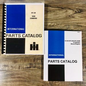 International 1440 Combine Parts Manuals Catalog Set Assembly Book w Engine