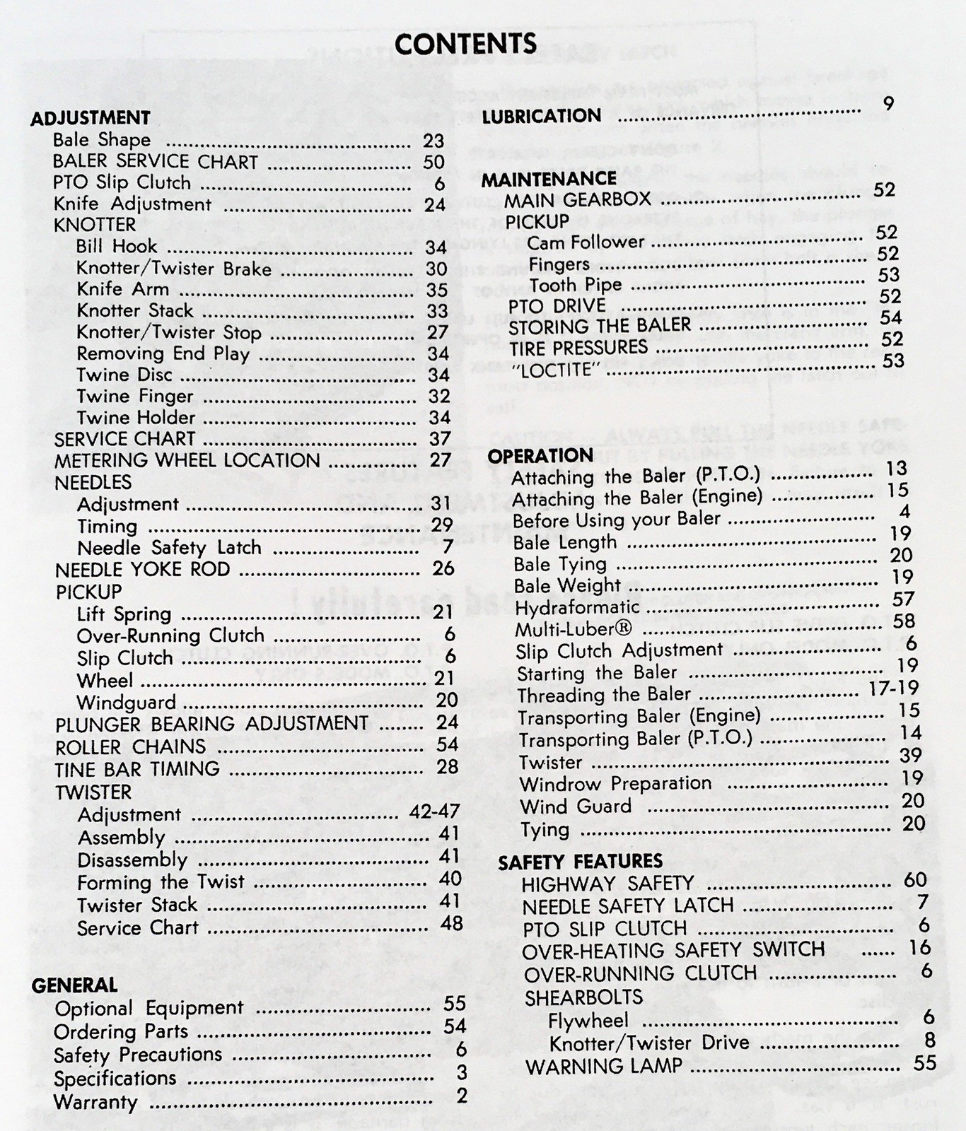 New Holland 282 Baler Operators Manual Owners Book Maintenance - Image 2