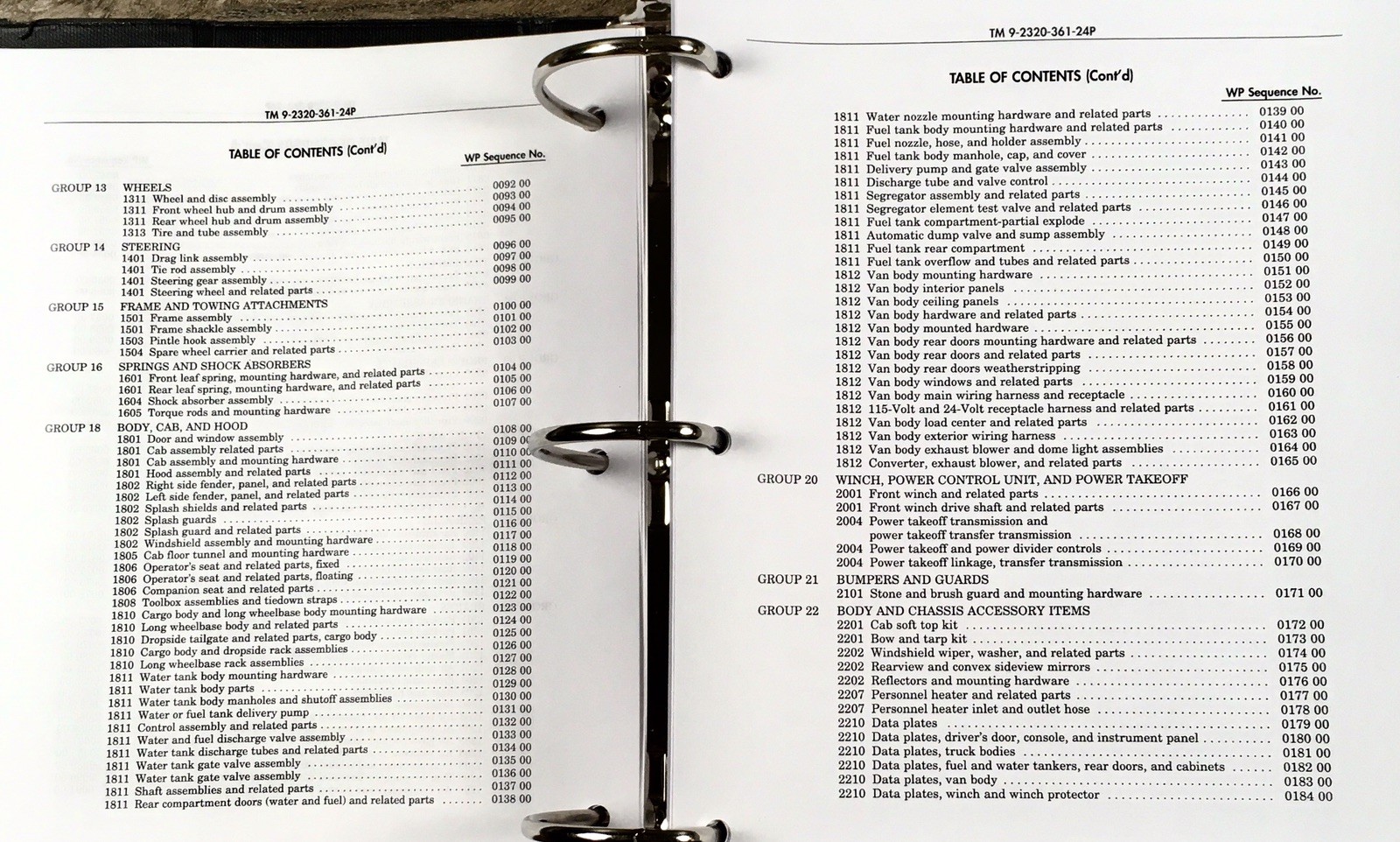 2 1/2 Ton 6X6 M35A2 M35A2C M36A2 Cargo Trucks Repair Parts Manual Catalog Book - Image 4
