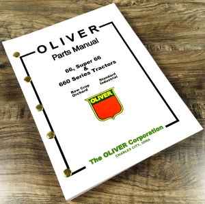 Oliver 66 and Super 66 660 Series Tractor Parts Manual Catalog Book Assembly