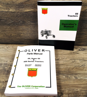Oliver 66 Tractor Parts Catalog Operators Manual Set Owners Assembly Book