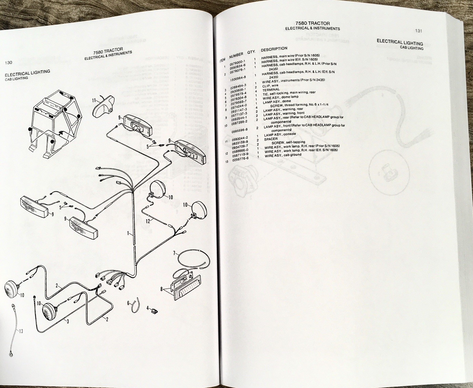 Allis Chalmers 7580 Tractor Parts Manual Catalog Book Assembly Schematics Views - Image 10