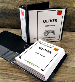 Oliver 1600 Tractor Service Manual Repair Shop Technical Workshop Book Overhaul
