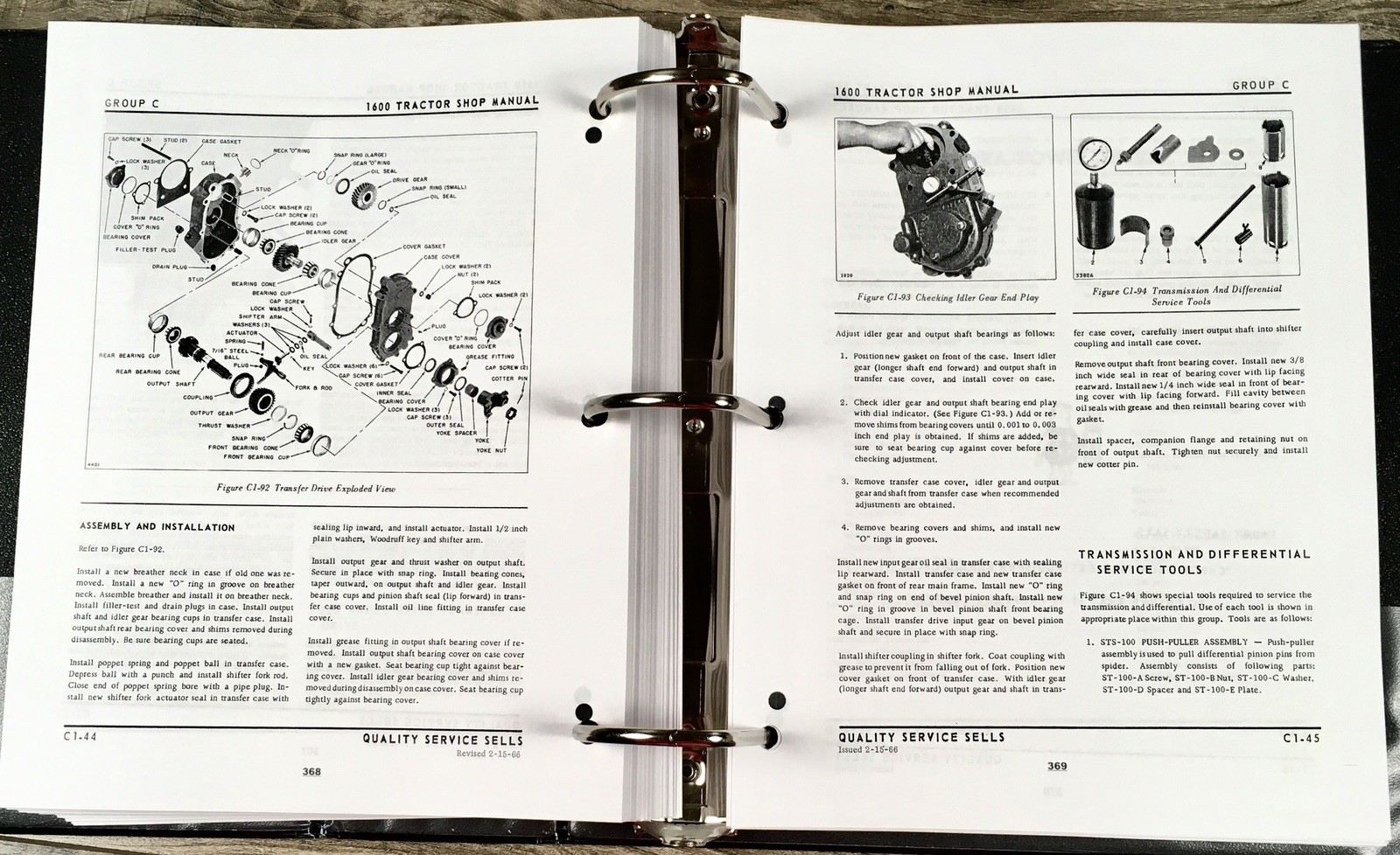 Oliver 1600 Tractor Service Manual Repair Shop Technical Workshop Book Overhaul - Image 7