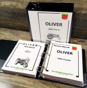 Oliver 1600 Tractor Service Parts Catalog Manual Set Repair Workshop Shop Book