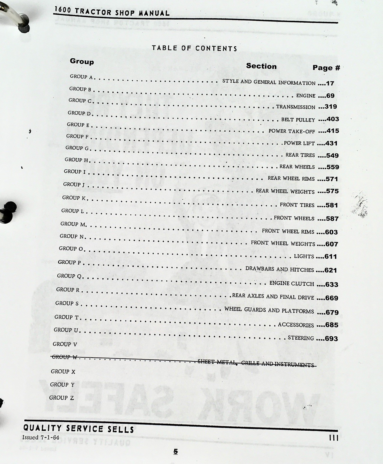 Oliver 1600 Tractor Service Parts Catalog Manual Set Repair Workshop Shop Book - Image 3