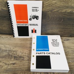 Farmall International Super MD MD-TA MDV Tractor Parts Operators Manual Set