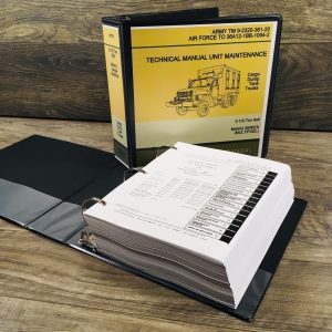 Service Repair Maintenance Manual for 2 1/2 Ton 6X6 M185A3 Instrument Shop Truck