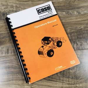 Case W14H Wheel Loader Operators Manual Owners Book Maintenance 9119672-After