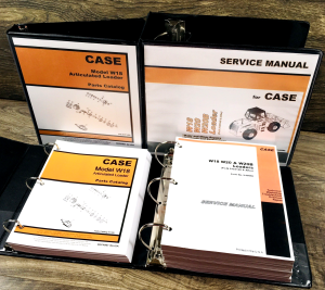 Case W18 Wheel Loader Service Manual Parts Catalog Set Repair Shop Assembly Book