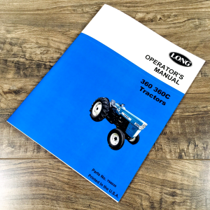 Long 360 360C Tractor Operators Manual Owners Book Maintenance Adjustments Lube