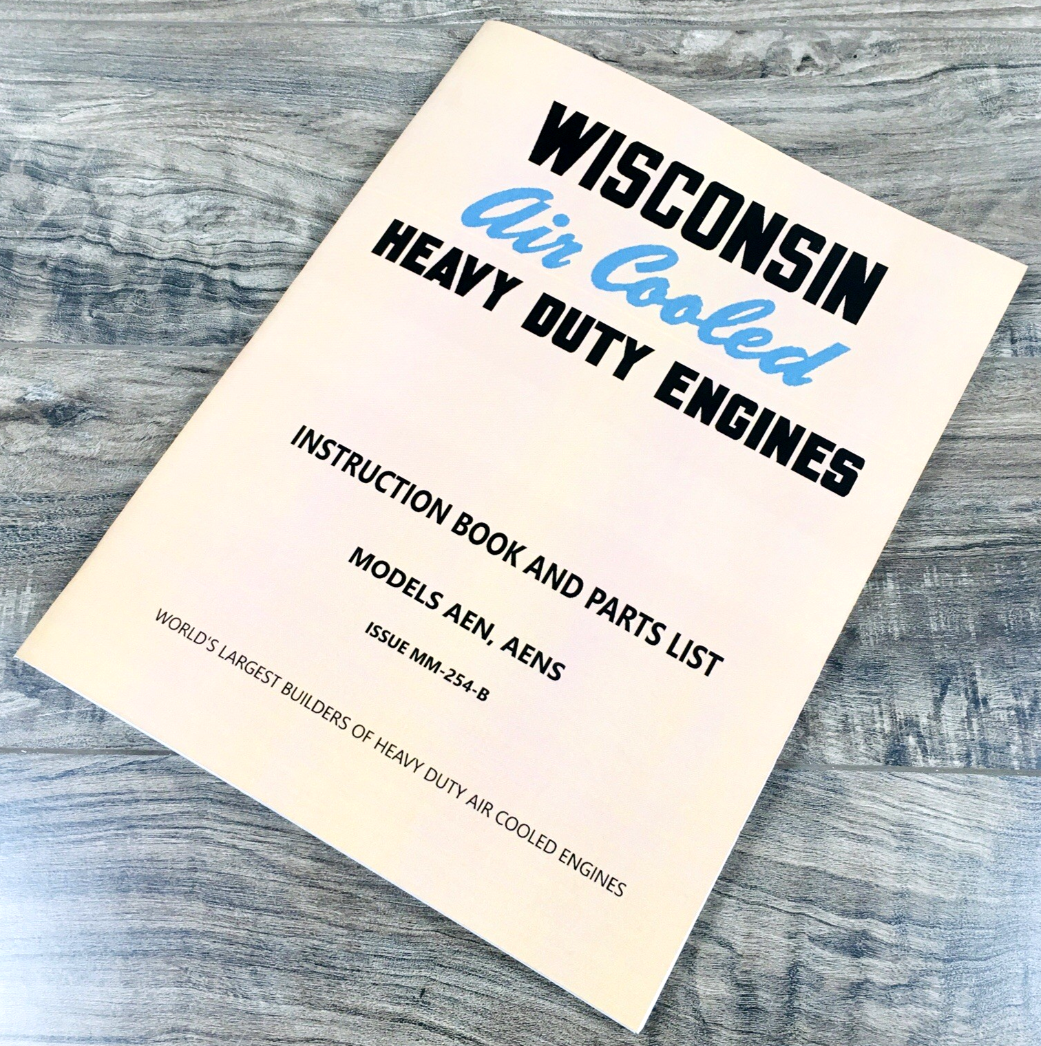 Wisconsin AEN AENS Engine Service Operators Parts Manual Shop Repair Instruction