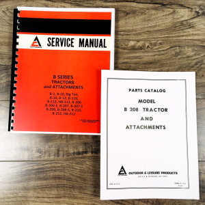 Allis Chalmers B208 Lawn Garden Tractor Service Manual Parts Repair Shop Book