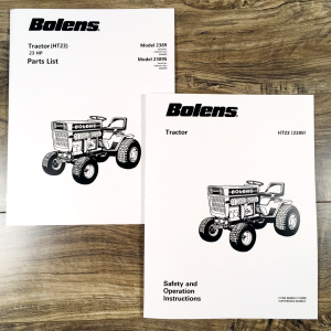 Bolens HT23 2389 Tractor Parts Operators Manual Set Catalog Owners Assembly Book