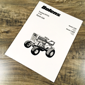 Bolens HT23 2389 2389S Tractor Parts Manual Catalog Book Assembly Schematics