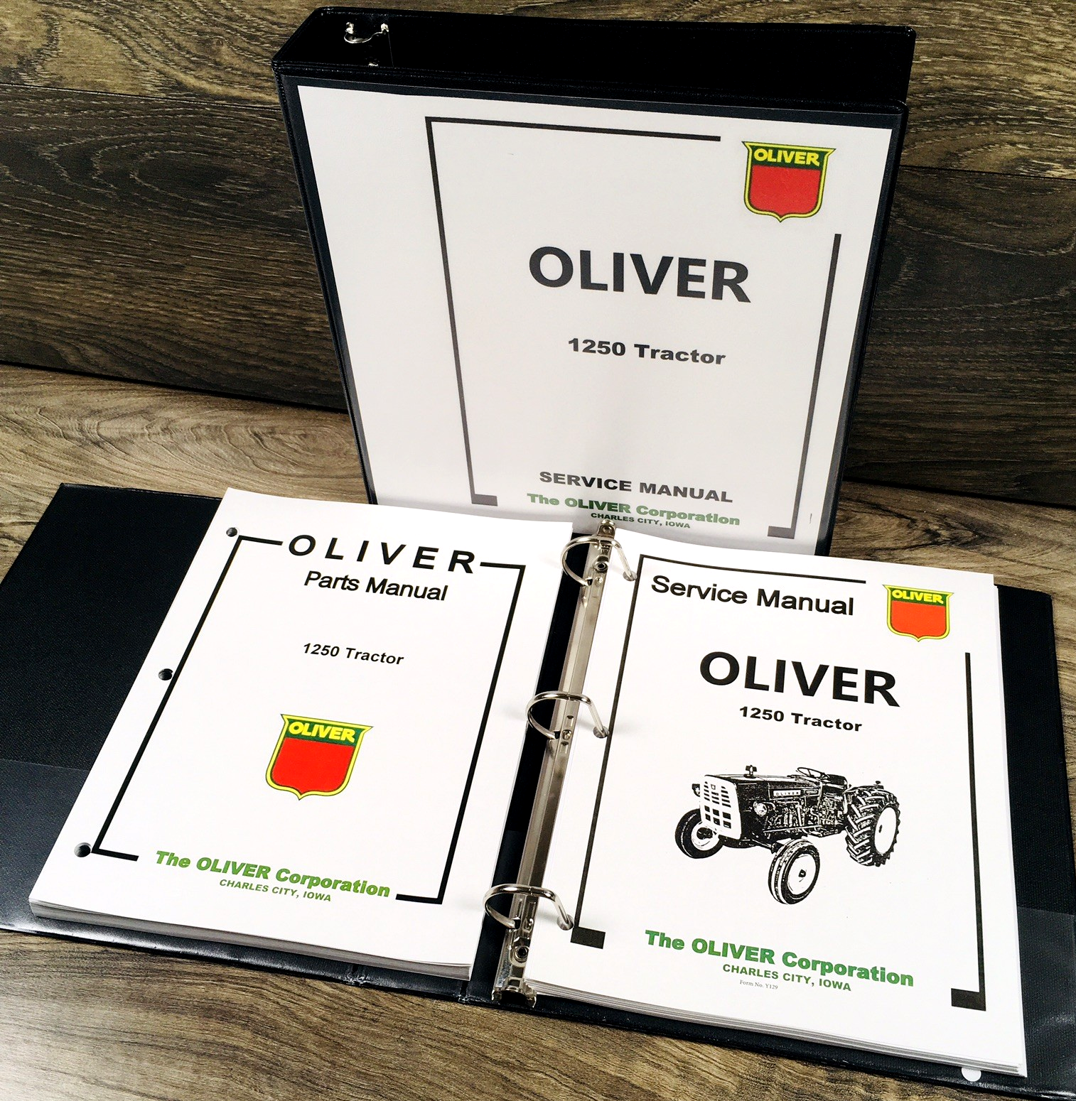 Oliver 1250 Tractor Service Parts Operators Manual Set Repair Workshop Shop Book - Image 4