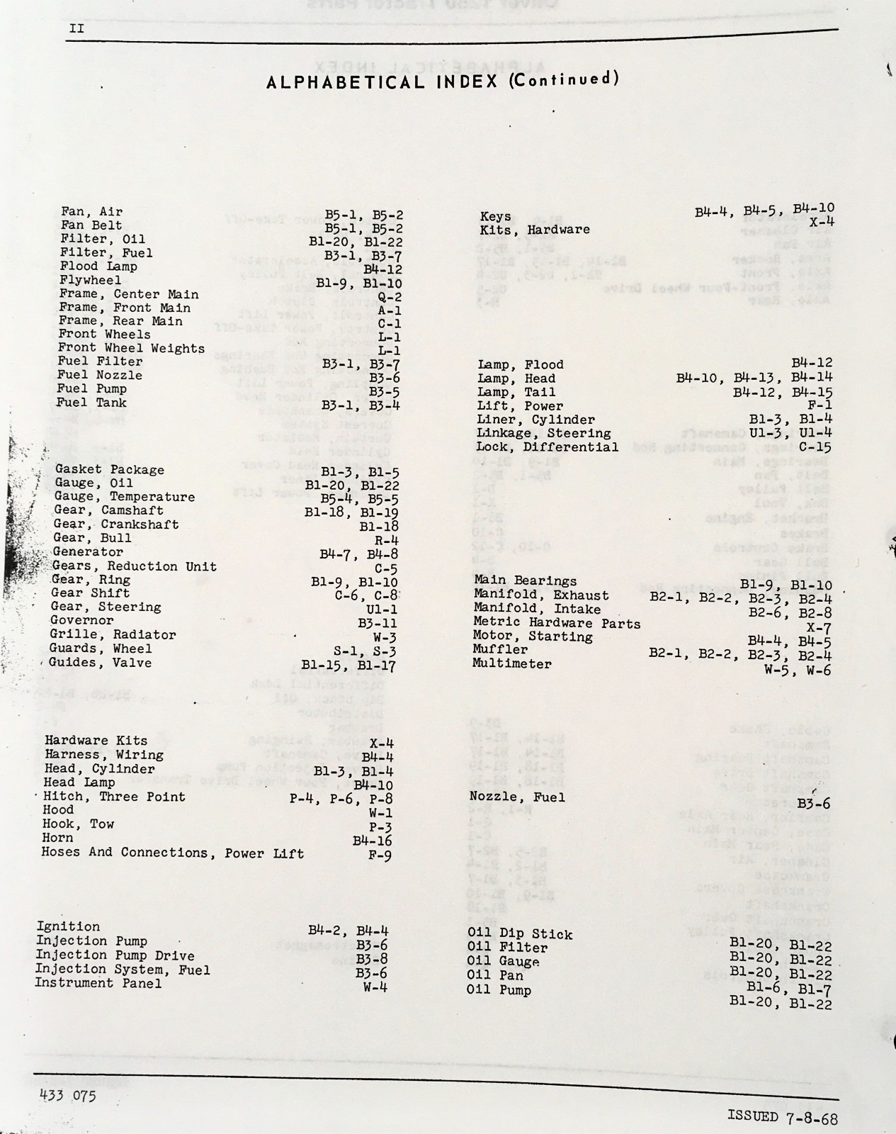 Oliver 1250 Tractor Service Parts Manual Set Repair Workshop Shop Catalog Book - Image 3