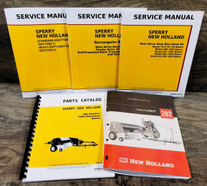 New Holland 282 Baler Service Manual Parts Catalog Operators Set Repair Assembly