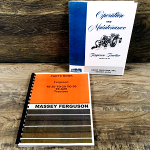 Harry Massey Ferguson TO-20 Tractor Parts Operators Manual Set Catalog Owners