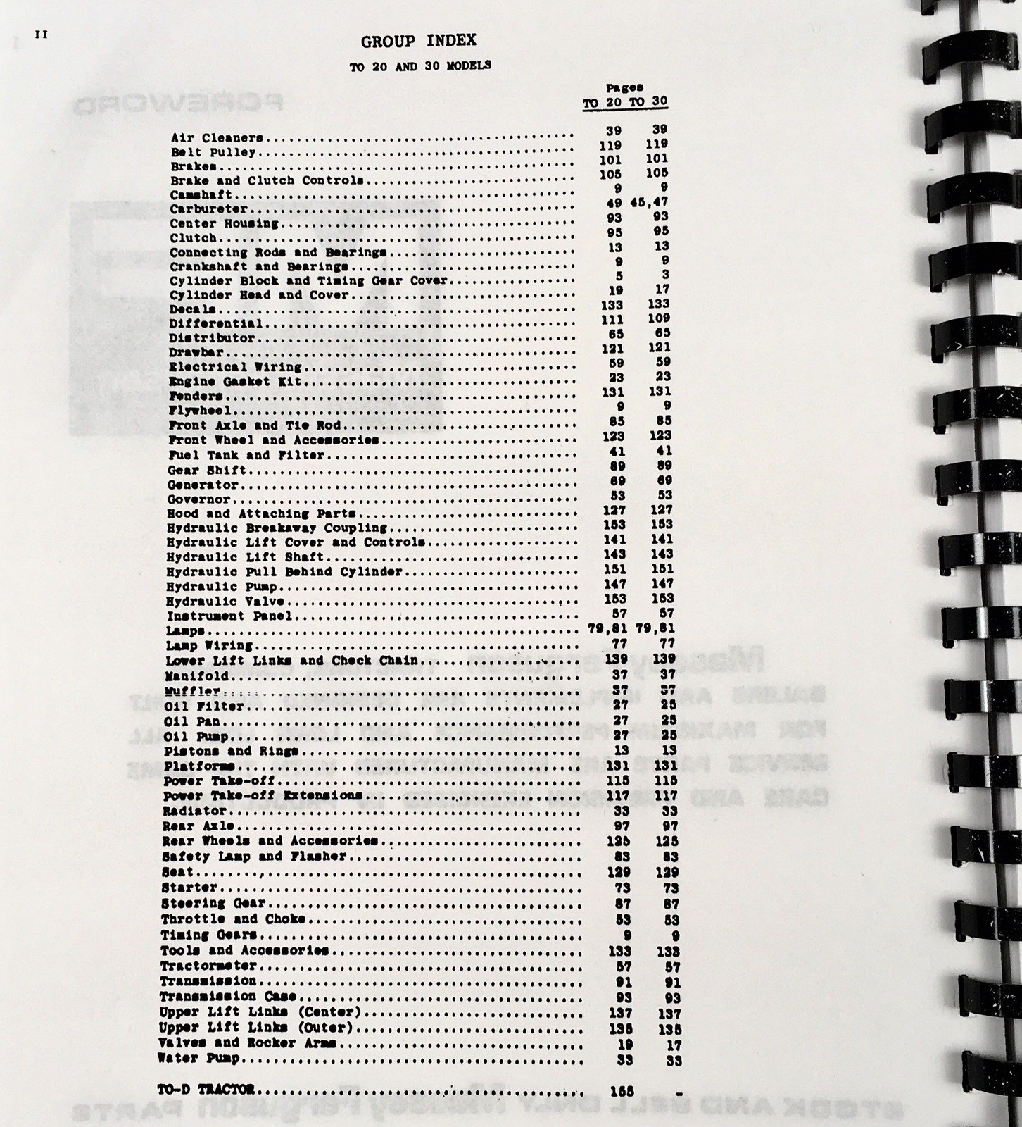 Harry Ferguson TE-A20 Tractor Parts Catalog Maintenance Manual Set Shop Repair - Image 2