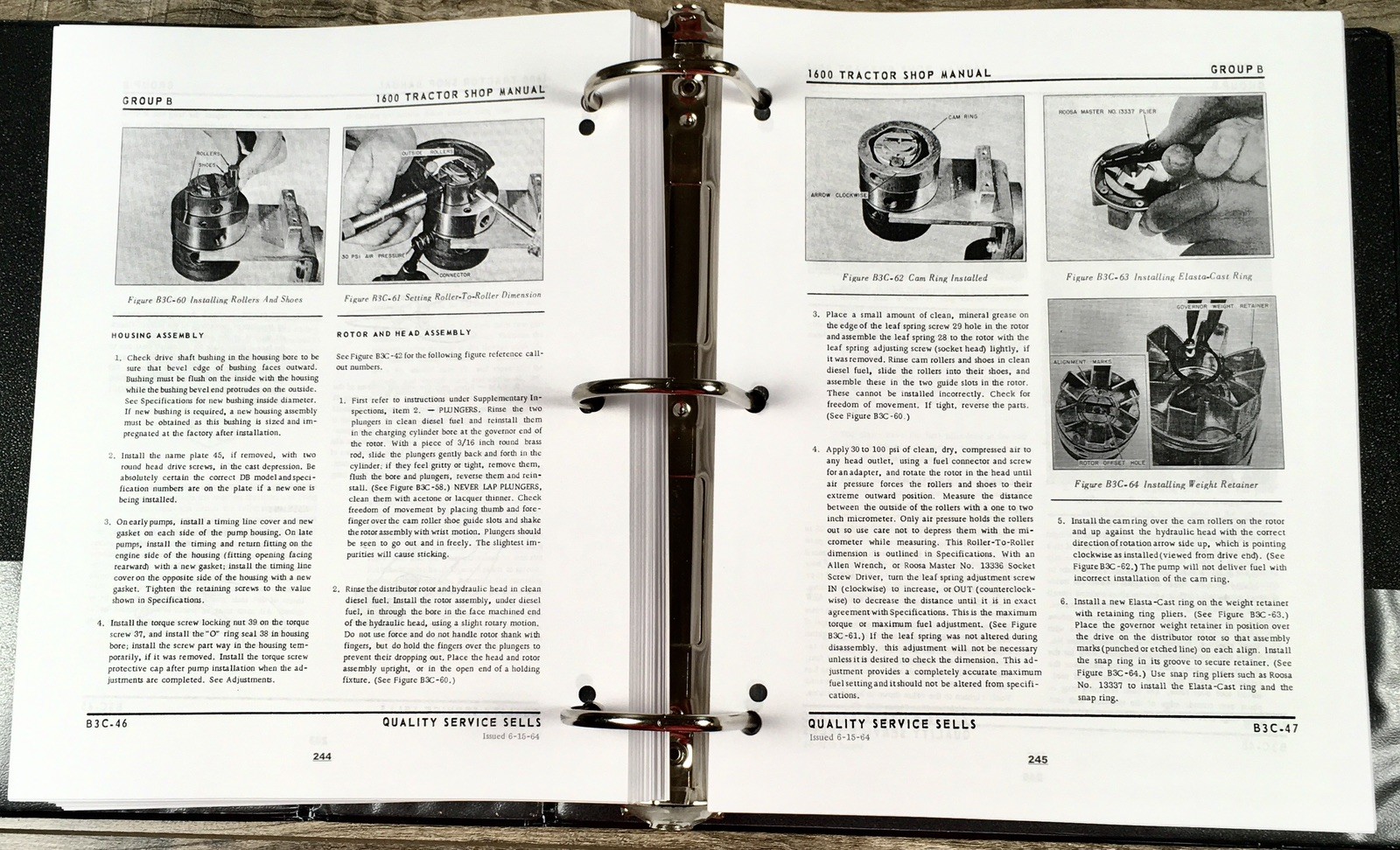 Oliver 1600 Tractor Service Parts Operators Manual Set Repair Workshop Shop Book - Image 5