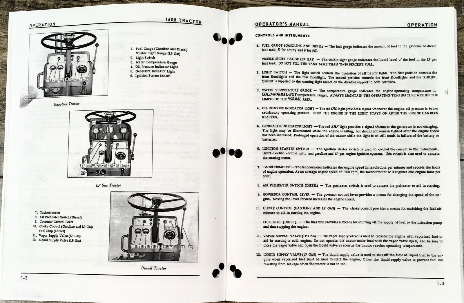 Oliver 1600 Tractor Service Parts Operators Manual Set Repair Workshop Shop Book - Image 19