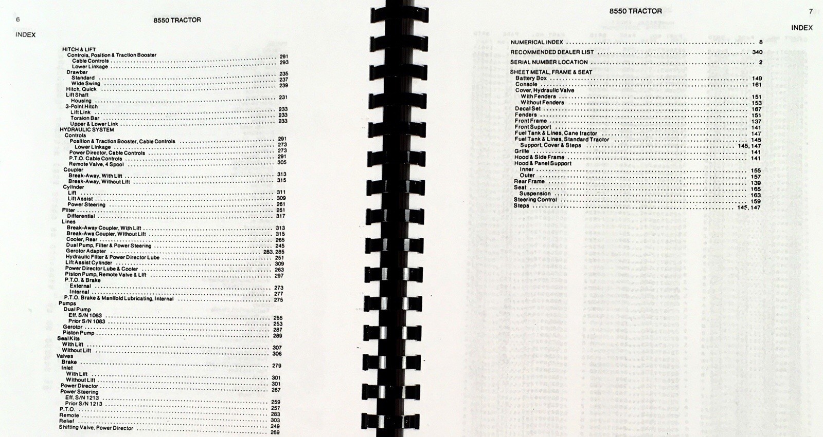 Allis Chalmers 8550 Tractor Parts Manual Catalog Book Assembly Schematics Views - Image 4