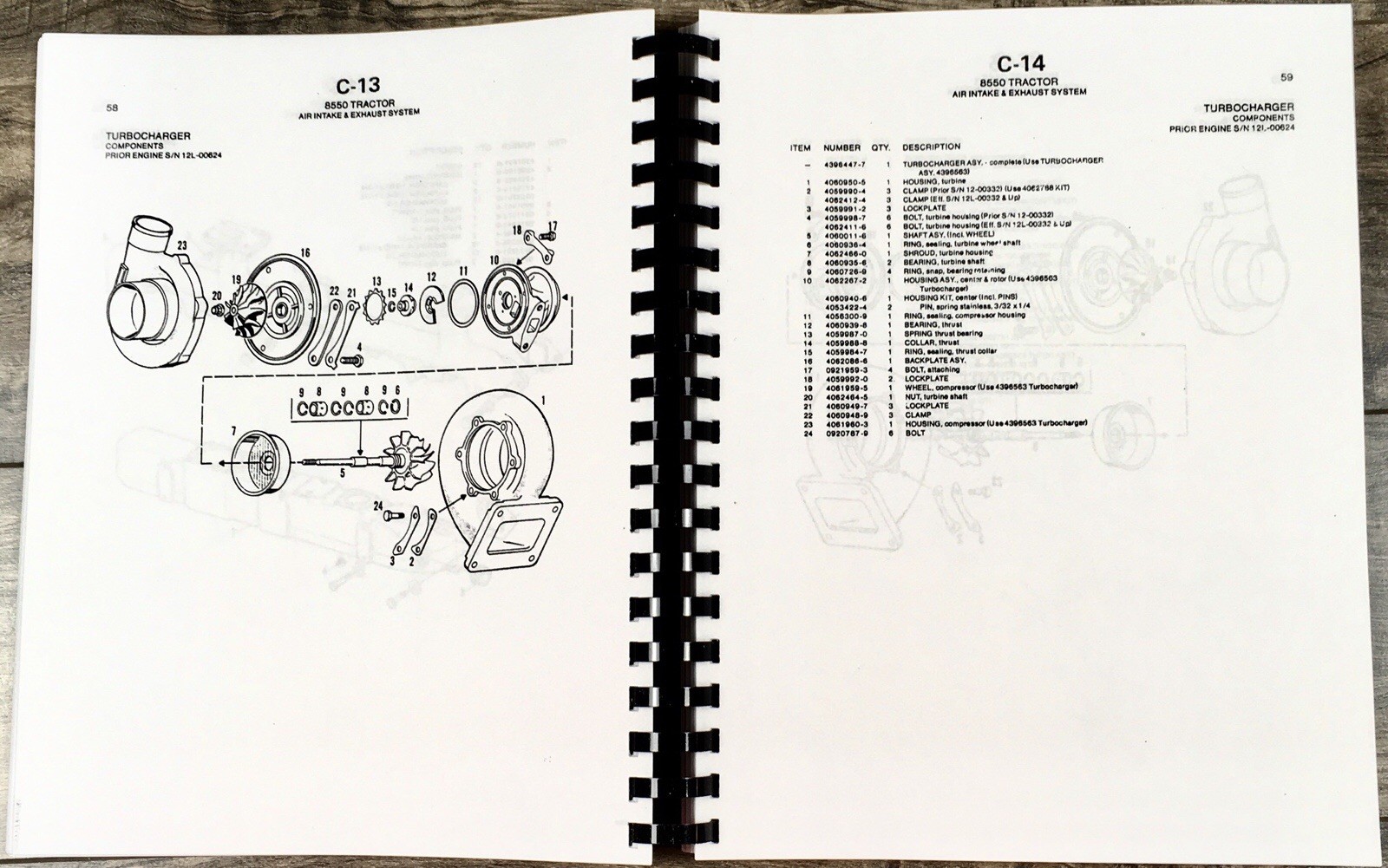Allis Chalmers 8550 Tractor Parts Manual Catalog Book Assembly Schematics Views - Image 7