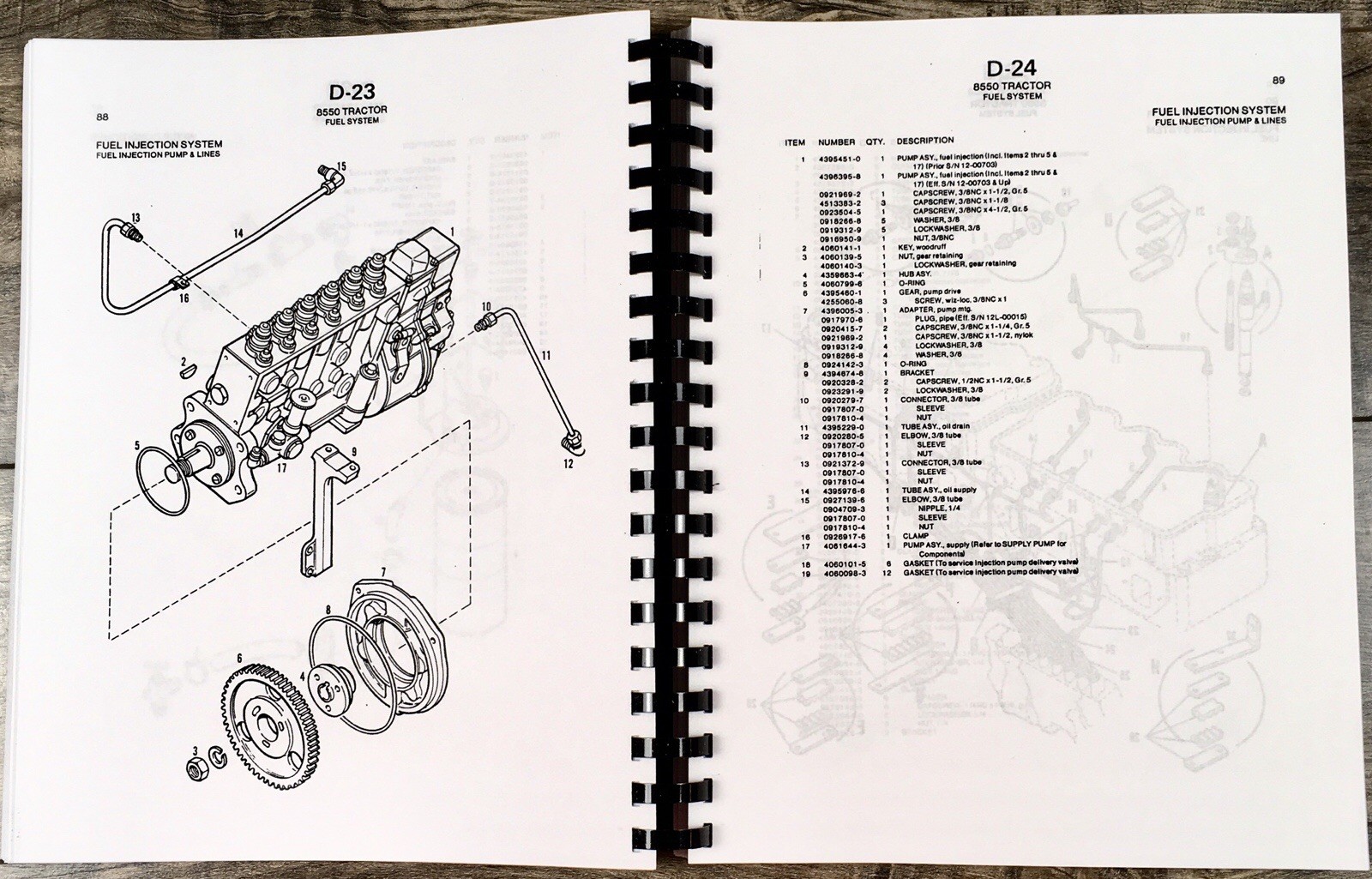Allis Chalmers 8550 Tractor Parts Manual Catalog Book Assembly Schematics Views - Image 8