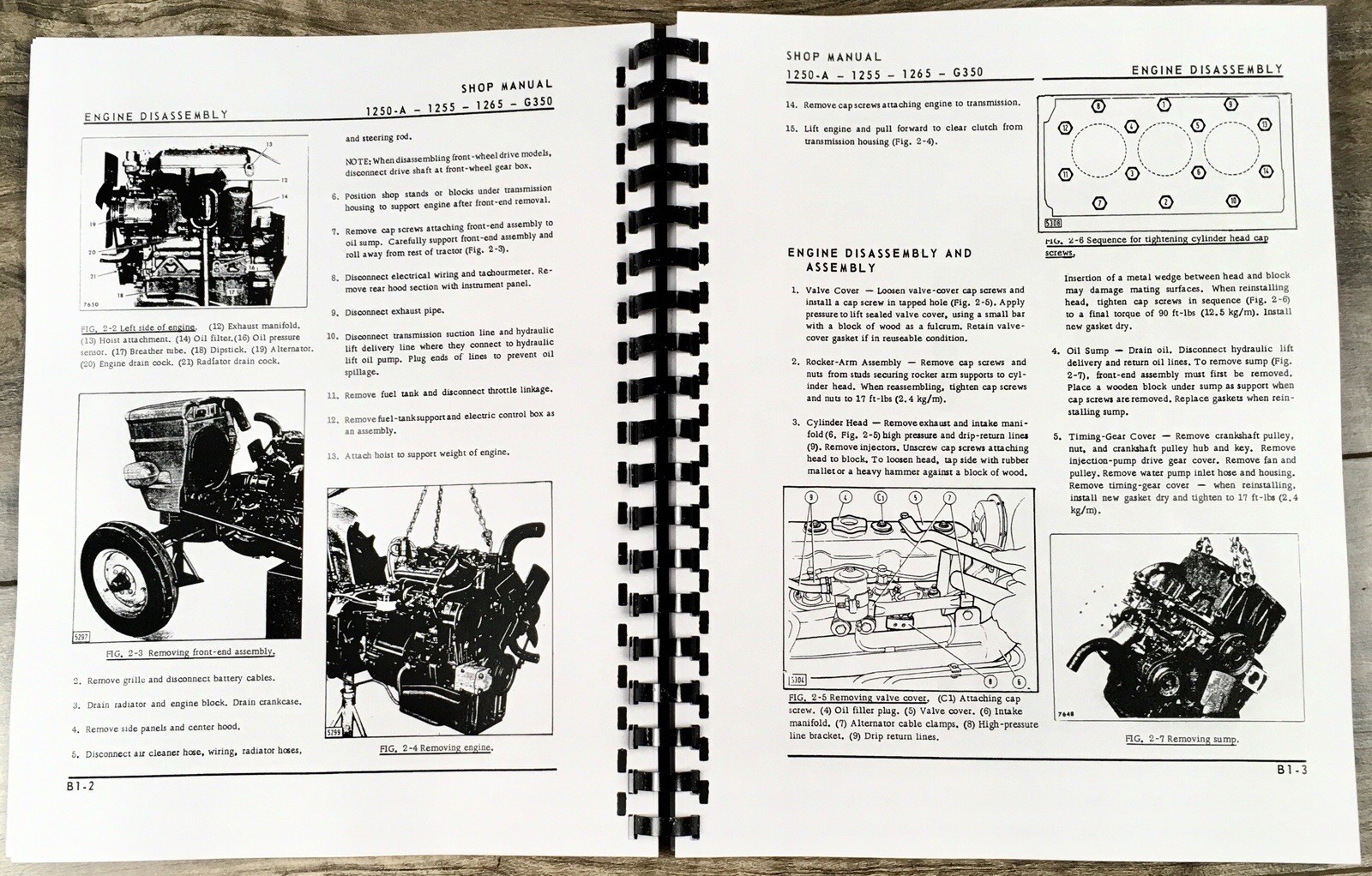 Oliver 1250A Tractor Service Manual Parts Catalog Set Workshop Shop Repair Books - Image 12