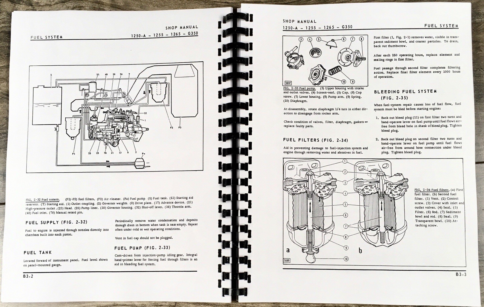 Oliver 1250A Tractor Service Manual Parts Catalog Set Workshop Shop Repair Books - Image 13