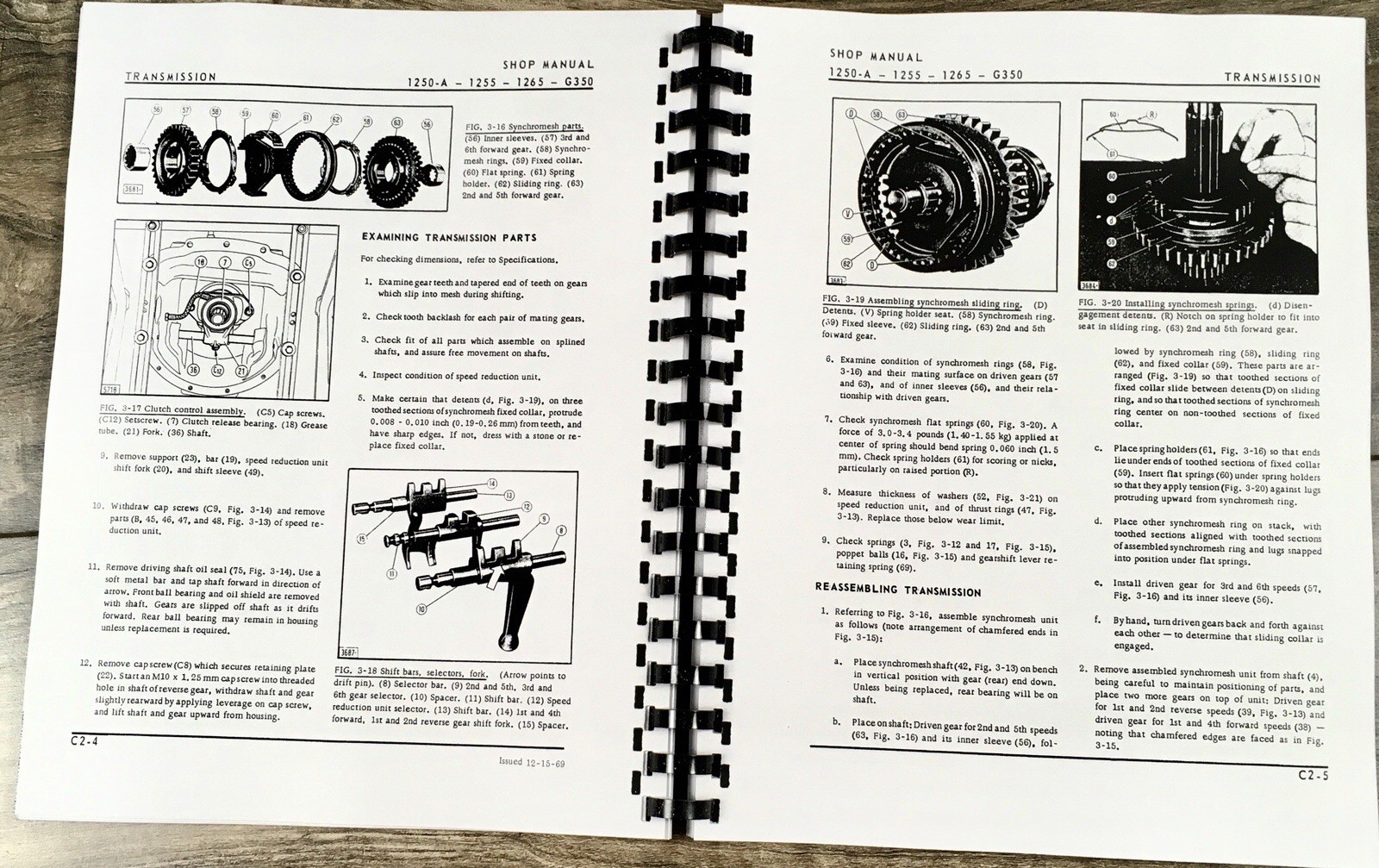 Oliver 1250A Tractor Service Manual Parts Catalog Set Workshop Shop Repair Books - Image 15