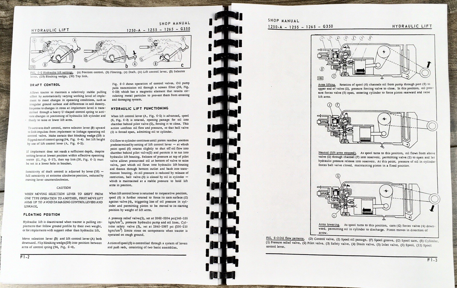 Oliver 1250A Tractor Service Manual Parts Catalog Set Workshop Shop Repair Books - Image 16