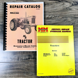 Minneapolis Moline M5 Tractor Service Parts Manual Set Repair Workshop Shop Book