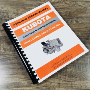 Workshop Service Manual for Kubota G4200H G5200H G6200H Lawn Garden Tractor Shop