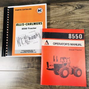 Allis Chalmers 8550 Tractor Parts Operators Manual Set Owners Catalog Assembly