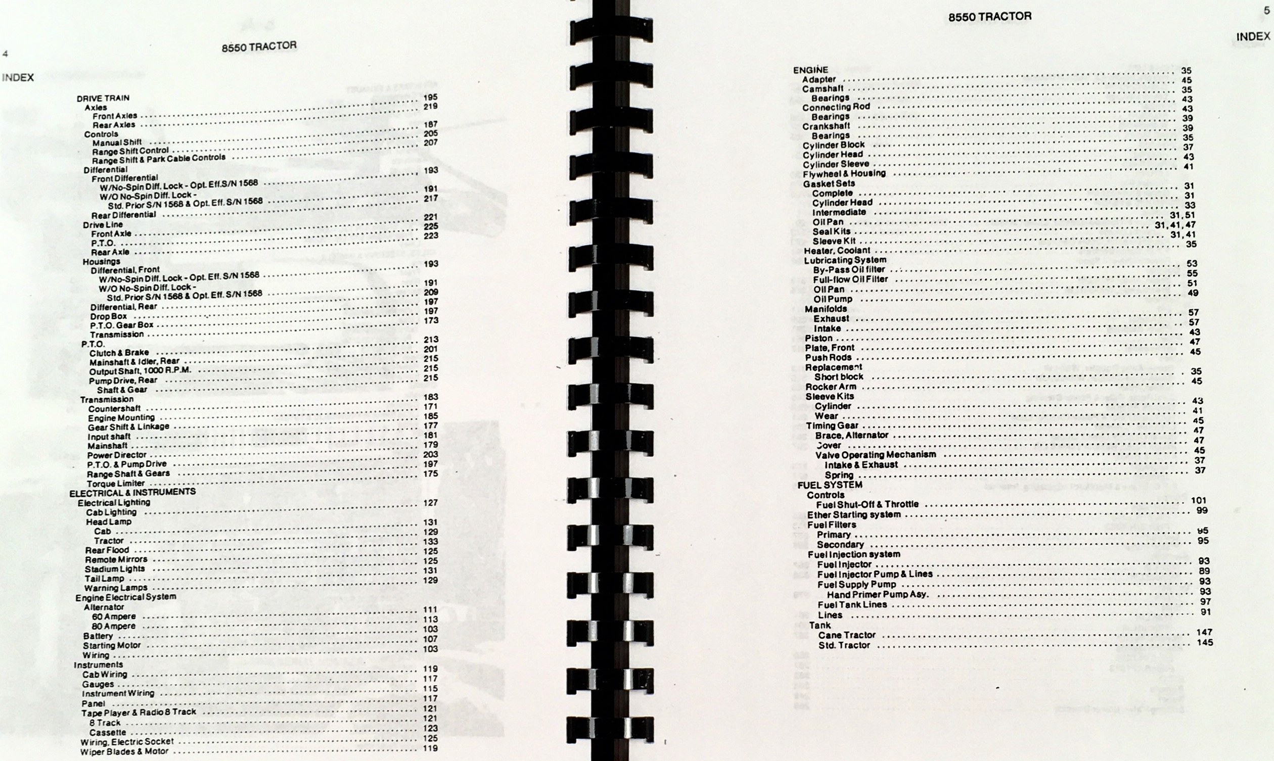 Allis Chalmers 8550 Tractor Parts Operators Manual Set Owners Catalog Assembly - Image 7
