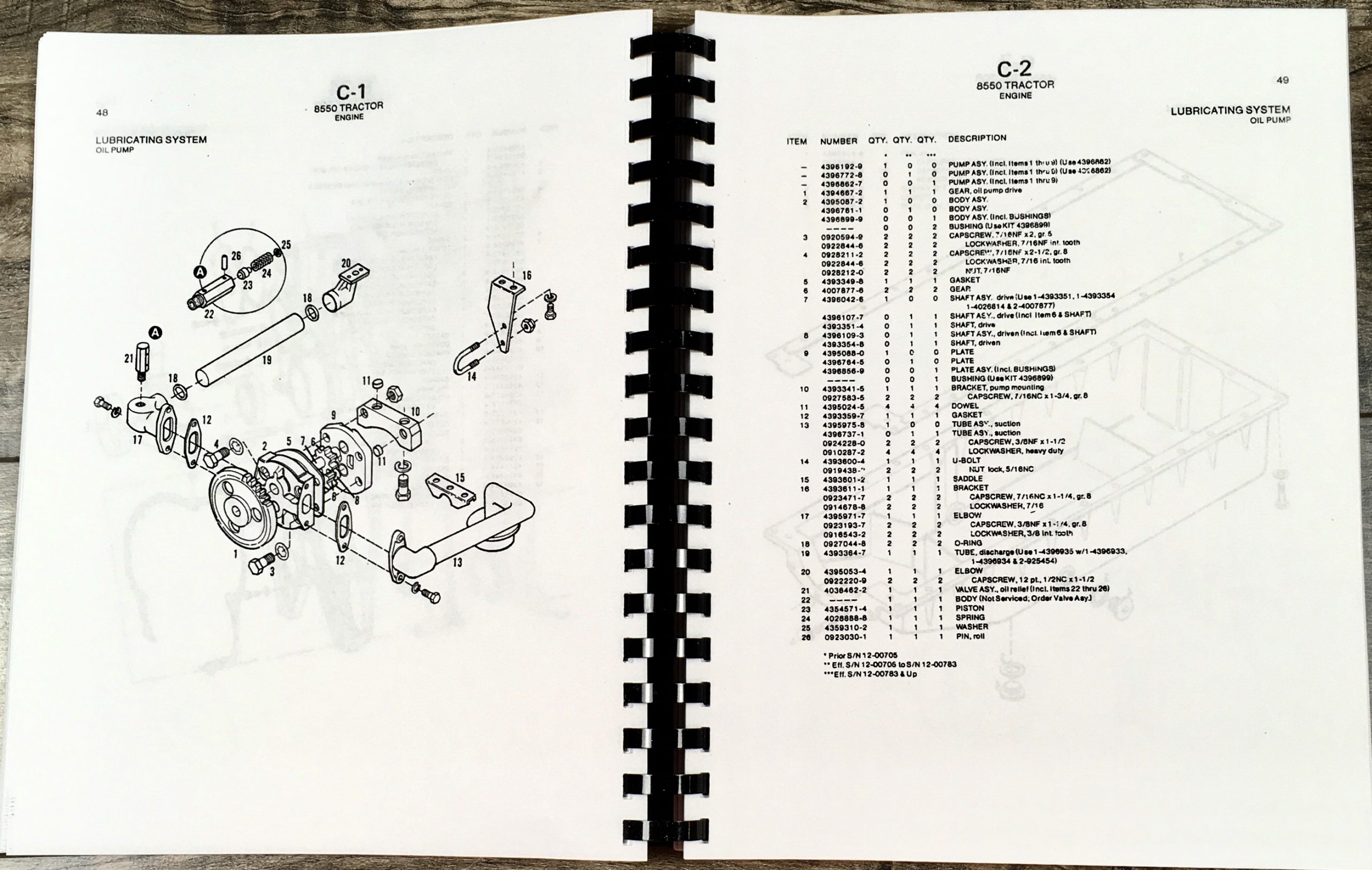 Allis Chalmers 8550 Tractor Parts Operators Manual Set Owners Catalog Assembly - Image 11