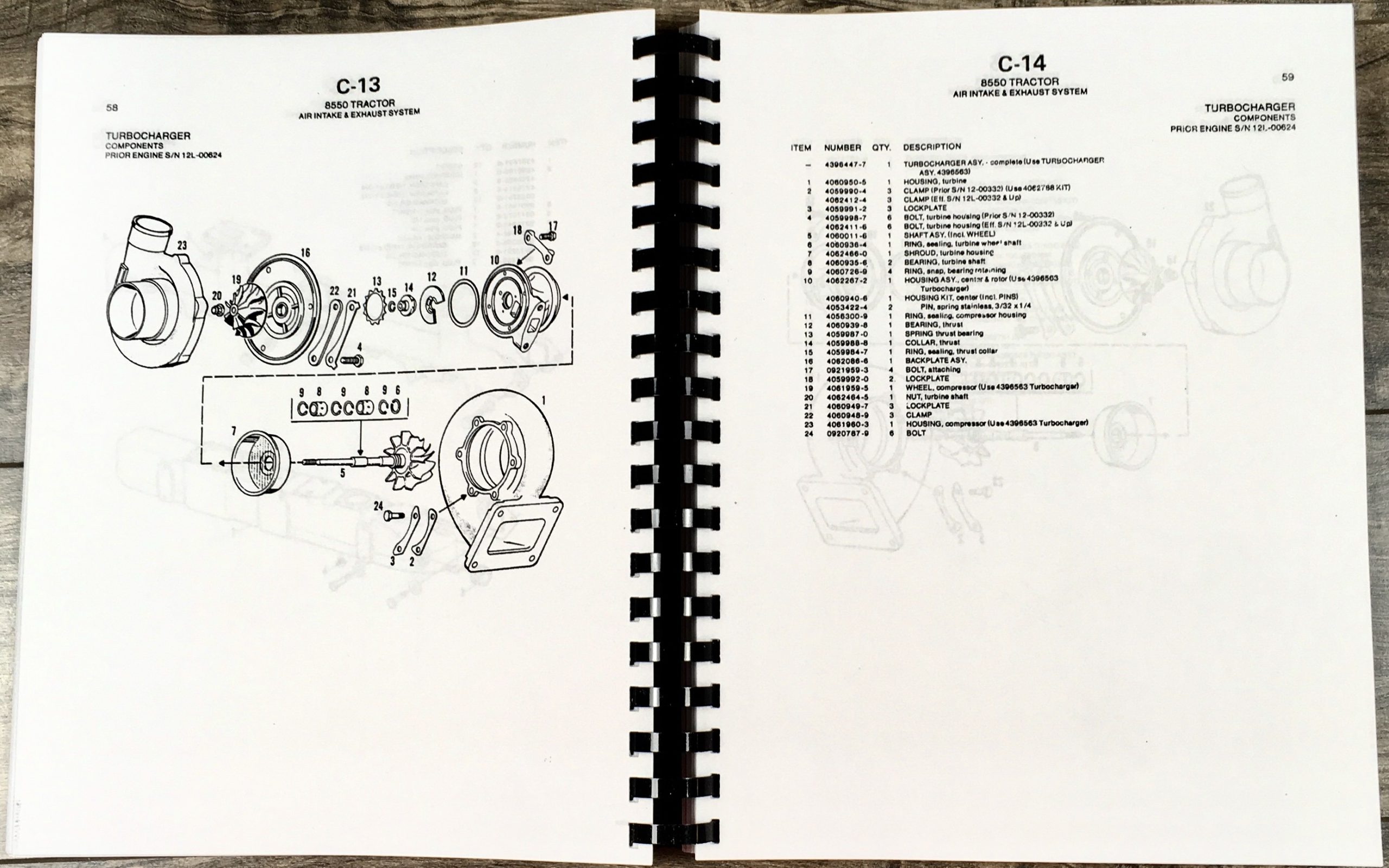Allis Chalmers 8550 Tractor Parts Operators Manual Set Owners Catalog Assembly - Image 12