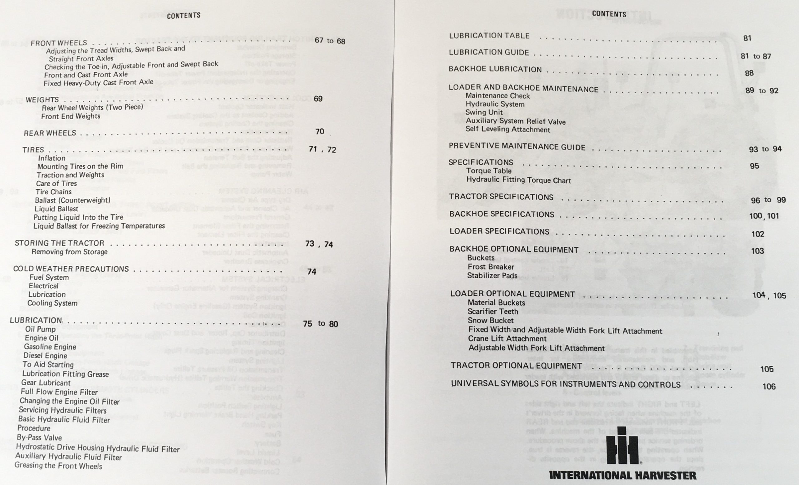 International 2412 Series B Pay Hoe Tractor Backhoe Operators Manual Owner 2412B - Image 4