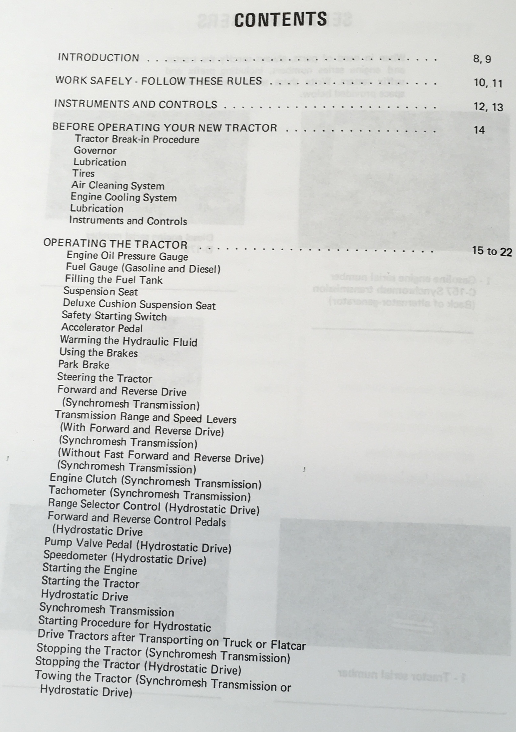 International 2412 Series B Pay Hoe Tractor Backhoe Operators Manual Owner 2412B - Image 3