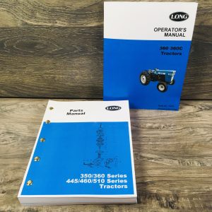 Long 360 360C Tractor Parts Operators Manual Set Catalog Owners Assembly Book